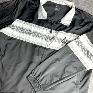 Nike Giannis Antetokounmpo Greek Freak Windbreaker Track Jacket Black Mens XL
